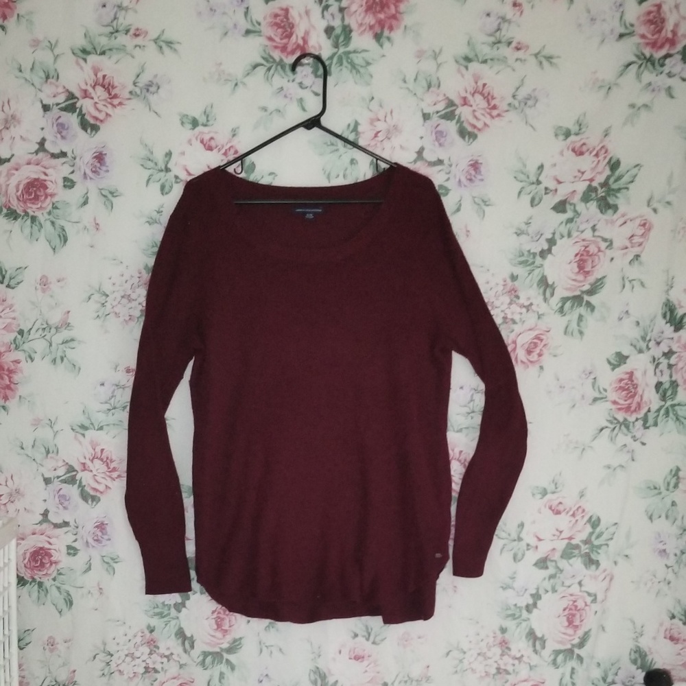 American Eagle Burgundy XL Sweatshirt